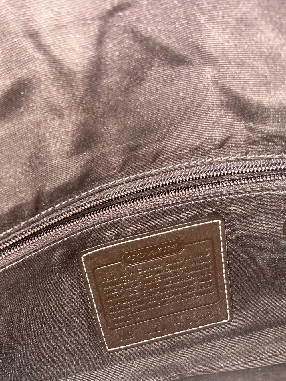 Coach Tan & Brown Signature Canvas Shoulder Bag